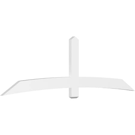 Ekena Millwork Bellingham Architectural Grade PVC Gable Bracket, 108"W x 31 1/2"H x 2"D x 6"F, 7/12 Pitch GBP108X32X0206BEL00